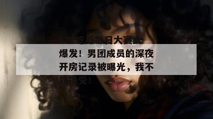 17c吃瓜每日大赛大爆发！男团成员的深夜开房记录被曝光，我不能接受！